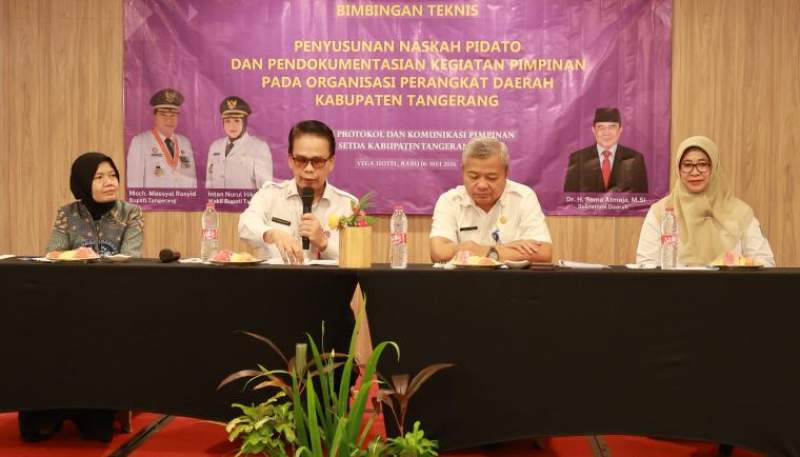 Perkuat Komunikasi Publik, Pemkab Tangerang Tingkatkan Kapasitas Aparatur dalam Penyusunan Naskah dan Dokumentasi Pimpinan