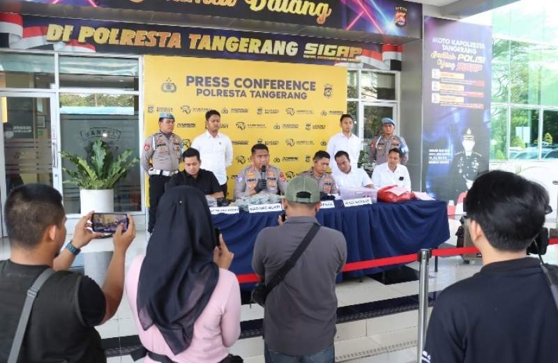 Polresta Tangerang Bongkar Jaringan Narkotika Sintetis Lintas Wilayah, 4 Orang Diamankan