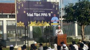 Lapas Kelas IIA Serang Gelar Sholat Idul Fitri dan Berikan Remisi kepada Ratusan Warga Binaan
