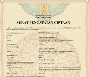 Cilangkahan Masa Depan Terdaftar Hak Cipta, Jadi Amunisi Perjuangan DOB