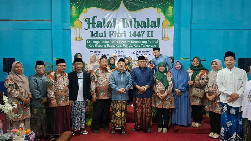 Halal Bihalal RW 014 Gebang Raya, Warga Diajak Perkuat Silaturahmi dan Jaga Kerukunan