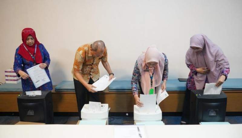 Wujudkan Tata Kelola Dokumen Berbasis Regulasi, BPKAD Kabupaten Tangerang Laksanakan Pemusnahan Arsip Secara Sistematis