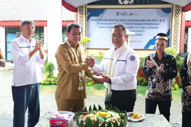 Kolaborasi Pemerintah dan Swasta, Sekolah di Mauk Kembali Berdiri Megah Pasca Bencana