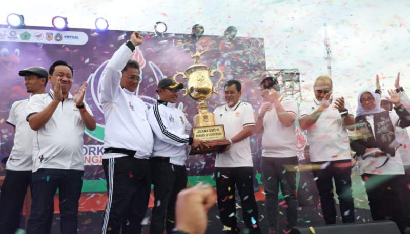 Bupati Tangerang Resmi Tutup Porkab VI Tahun 2025, Kecamatan Pakuhaji Raih Juara Umum