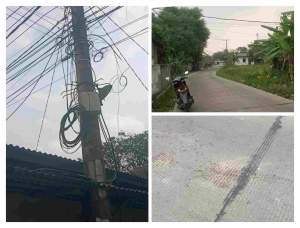 Akibat Kabel Wifi Menjuntai, Warga Jeungjing Alami Luka Parah Hingga Diamputasi