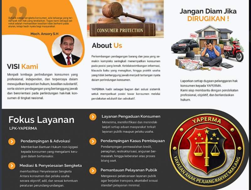 Di Balik Tekanan Penagihan dan Sengketa Kredit, YAPERMA Ungkap Dugaan Ketimpangan Perlindungan Konsumen