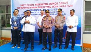Bupati Tangerang Bersama Forkopimda Dampingi Kapolri Acara Bakti Sosial di PT. Victory Chingluh Indonesia