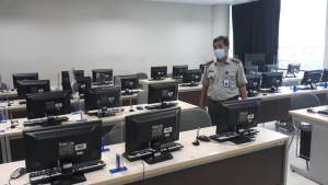 DPMPD Kabupaten Tangerang Simulasi Pelaksanaan Test Kemampuan Dasar BakaL Calon Kepala Desa di UMN Tangerang